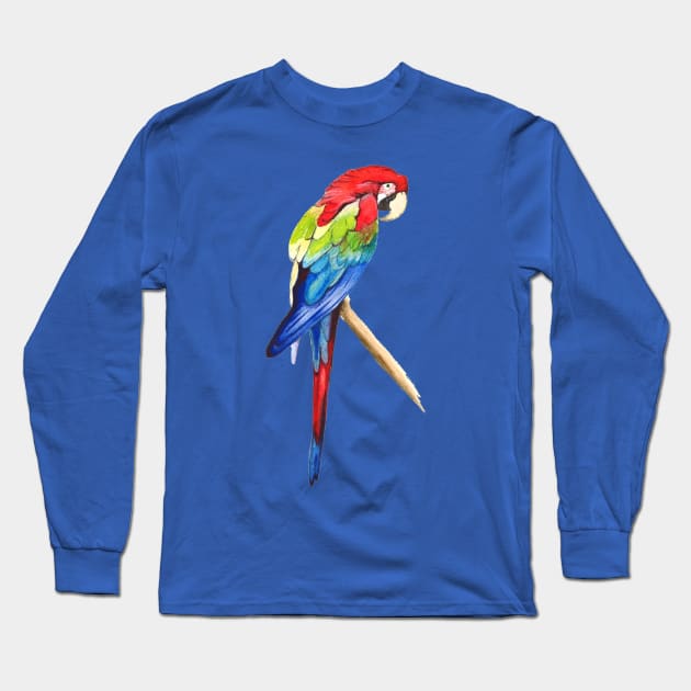 Parrot Long Sleeve T-Shirt by Bridgetdav